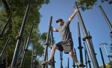 Outdoor Fitness Equipment Installed Near Lakeview Senior Center