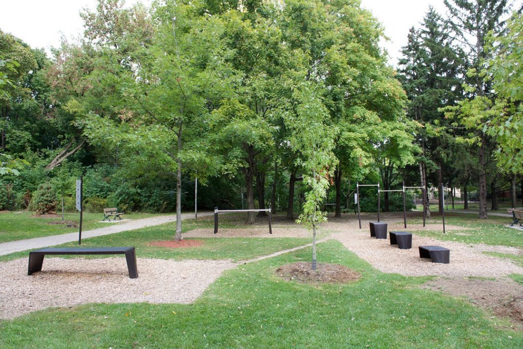 Outdoor exercise stations installed at Mentor Civic Center Park