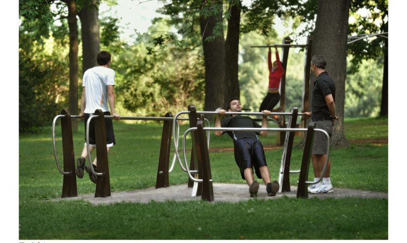 Outdoor gym gives average Joe a leg up Quebec company installs free circuit training system in Jean Drapeau park